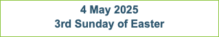 27 April 2025 2nd Sunday of Easter